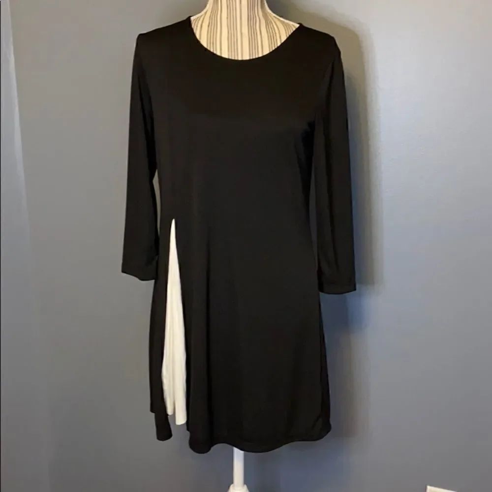 Joan Vass Black and White Dress Small